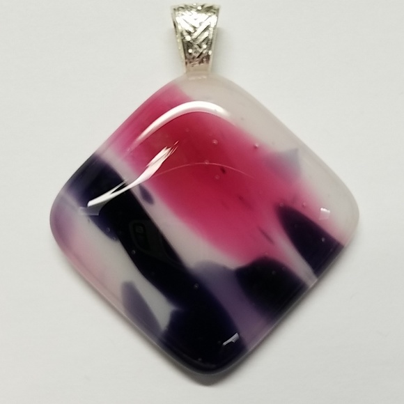 Stained Glass Soul on Facebook Jewelry - Fused Spirit Glass Pendant